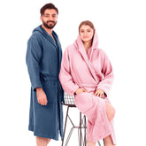 Personalized Hoody Bathrobe Hooded  Hooded Dressing Gown Personalized Hooded Robe Bathrobe For Bride